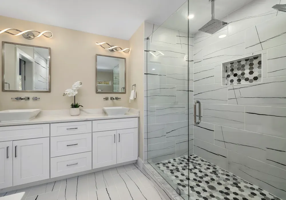 Vanity and storage renovation after completion